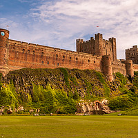 Buy canvas prints of Beautiful day in Bamburgh by Naylor's Photography