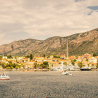 Buy canvas prints of A view of Cavtat village  by Naylor's Photography