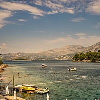 Buy canvas prints of Cavtat bay in Croatia by Naylor's Photography