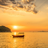 Buy canvas prints of Drifting in Cavtat by Naylor's Photography