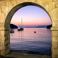 Buy canvas prints of Arches in Cavtat by Naylor's Photography
