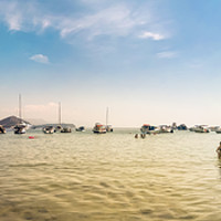 Buy canvas prints of A panorama of Sunj Beach Lopud by Naylor's Photography