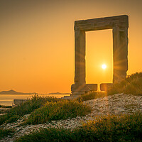 Buy canvas prints of Sun sets through the Temple of Apollo by Naylor's Photography