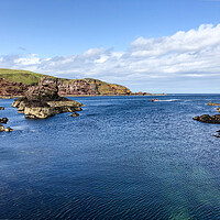 Buy canvas prints of Saint Abbs coastline  by Naylor's Photography