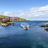 Buy canvas prints of Pleasure trips at St Abbs by Naylor's Photography