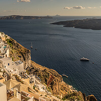 Buy canvas prints of The view of Caldera of Santorini by Naylor's Photography