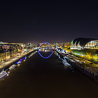 Buy canvas prints of Tyne River reflections by Les Hopkinson