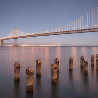Buy canvas prints of San Francisco Bay Bridge by Colin & Linda McKie