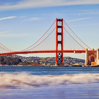 Buy canvas prints of Golden Gate Evening by Colin & Linda McKie