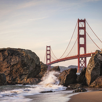 Buy canvas prints of Golden Gate Bridge, San Francisco by Colin & Linda McKie