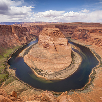 Buy canvas prints of Horseshoe Bend, Midday by Colin & Linda McKie
