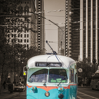 Buy canvas prints of Vintage Streetcar San Francisco 2 by Colin & Linda McKie