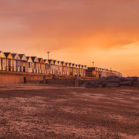 Buy canvas prints of Beach Huts, Southwold at Sunrise 3 by Colin & Linda McKie