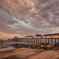 Buy canvas prints of Southwold Pier at Dawn 2 by Colin & Linda McKie