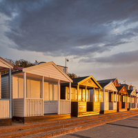 Buy canvas prints of Beach Huts, Southwold at Sunrise 5 by Colin & Linda McKie
