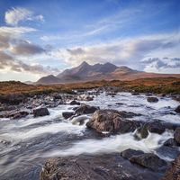 Buy canvas prints of  Cuillin Hills from Sligachan by Colin & Linda McKie