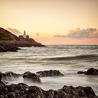 Buy canvas prints of Bracelet Bay and The Mumbles Lighthouse by Colin & Linda McKie