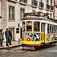 Buy canvas prints of No 28 Tram in Lisbon by Colin & Linda McKie