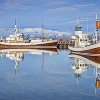 Buy canvas prints of Husavik Harbour, Iceland by Colin & Linda McKie