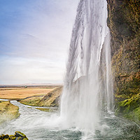 Buy canvas prints of Seljalandsfoss Waterfall, Iceland by Colin & Linda McKie