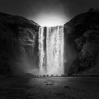 Buy canvas prints of Skogafoss Waterfall, South Iceland by Colin & Linda McKie