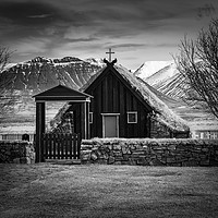 Buy canvas prints of Vidimyri Church, North Iceland by Colin & Linda McKie
