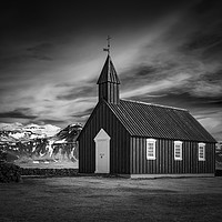 Buy canvas prints of Budir Church, West Iceland by Colin & Linda McKie