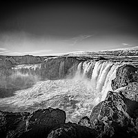 Buy canvas prints of Goðafoss Waterfall, North Iceland. by Colin & Linda McKie