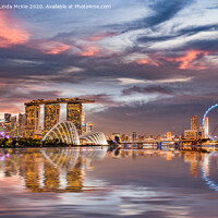 Buy canvas prints of Singapore Skyline by Colin & Linda McKie