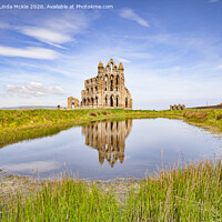 Buy canvas prints of Whitby Abbey Reflection by Colin & Linda McKie