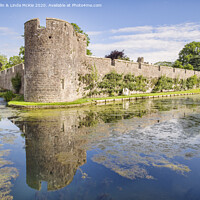 Buy canvas prints of Bishop's Palace at Wells by Colin & Linda McKie