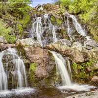 Buy canvas prints of Rhiwargor Waterfall by Colin & Linda McKie