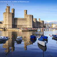 Buy canvas prints of Caernarfon Castle, Gwynedd, North Wales by Colin & Linda McKie