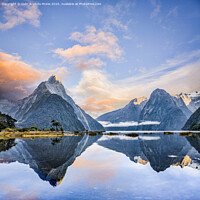 Buy canvas prints of Milford Sound with Mitre Peak, Fiordland, New Zealand by Colin & Linda McKie
