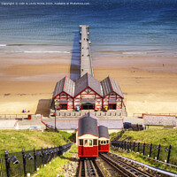 Buy canvas prints of Saltburn Cliff Railway by Colin & Linda McKie