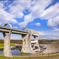 Buy canvas prints of The Falkirk Wheel by Colin & Linda McKie