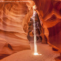 Buy canvas prints of Sunbeam in Upper Antelope Canyon, Arizona by Colin & Linda McKie