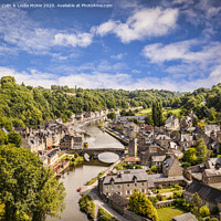 Buy canvas prints of Dinan and the Rance, Brittany by Colin & Linda McKie