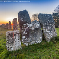 Buy canvas prints of Sunrise at Carnac, Brittany by Colin & Linda McKie
