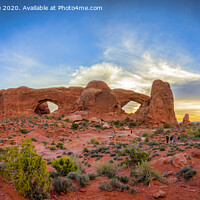 Buy canvas prints of The Windows, Arches National Park by Colin & Linda McKie
