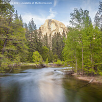 Buy canvas prints of Merced River & Half Dome, Yosemite by Colin & Linda McKie