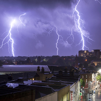 Buy canvas prints of Nature strikes Bournemouth by Dan Kyp