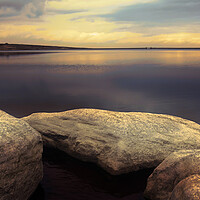 Buy canvas prints of BE0017P - Whiteholme Reservoir - Panorama by Robin Cunningham
