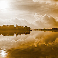 Buy canvas prints of HL0006P - Hollingworth Lake - Panorama by Robin Cunningham