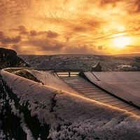 Buy canvas prints of GM0014W - A Frozen Butterley Reservoir - Wide by Robin Cunningham