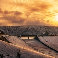 Buy canvas prints of GM0014P - A Frozen Butterley Reservoir - Panorama by Robin Cunningham