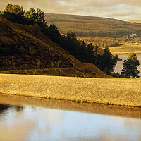 Buy canvas prints of GM0003P - Blakeley & Butterley Reservoirs - Panorama by Robin Cunningham