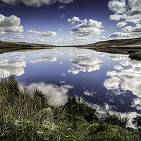 Buy canvas prints of BE0014S - Withens Clough Reservoir - Standard by Robin Cunningham