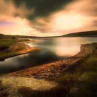 Buy canvas prints of BE0013S - Withens Clough Reservoir - Standard by Robin Cunningham