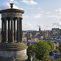 Buy canvas prints of  Calton Hill Panorama by James Wood